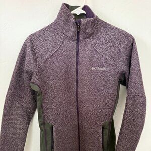 Columbia Women's Herringbone Mock Neck Long Sleeve Jacket Size Small